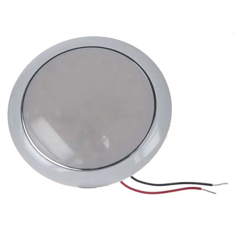 Super Cena LED interiérové ​​osvětlení 12V/24V - kulaté 42xSMD LED bílé (130mm)