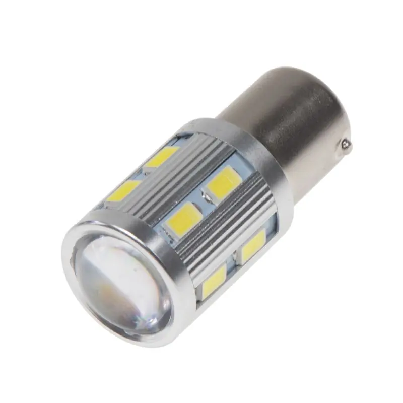 Sezónní Sleva LED autožárovka BA15s / 12-24V - bílá 12xSuper SMD / 1x3W LED (2ks)