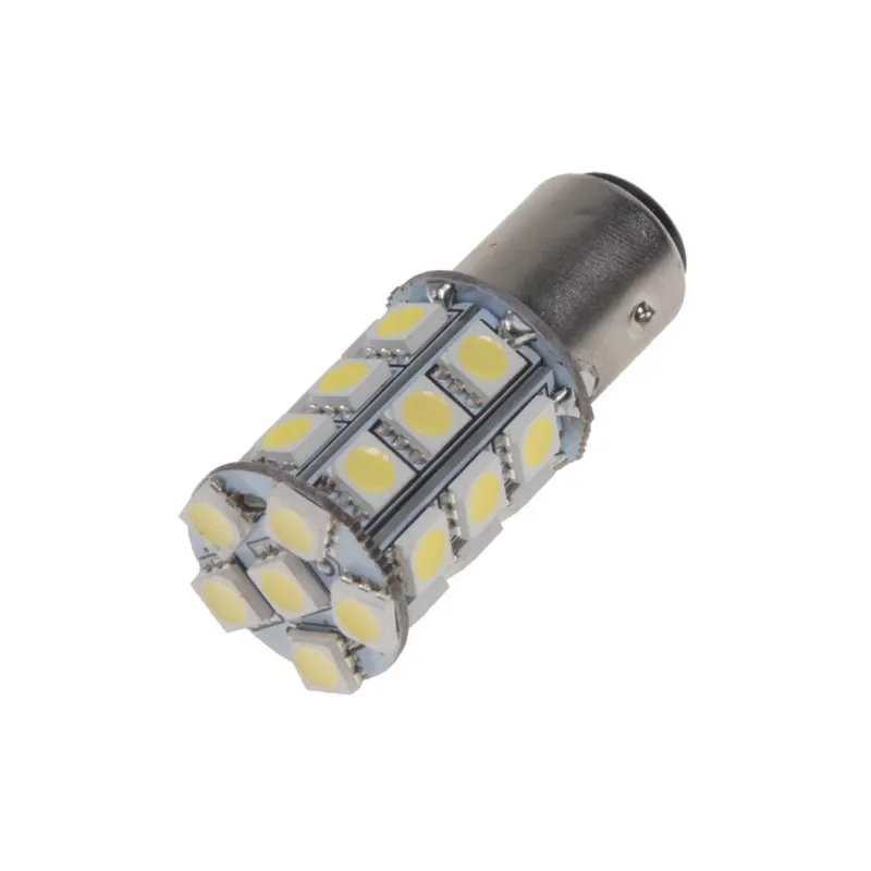 Akční Nabídka LED autožárovka BAY15d/12V - bílá 27x SMD LED dvouvláknová (2ks)