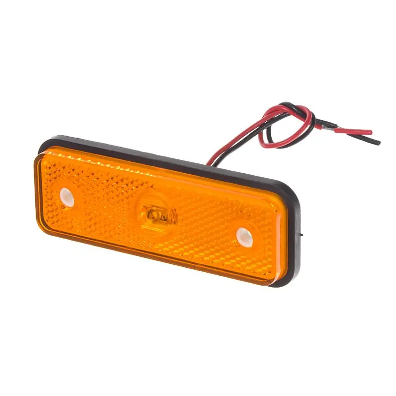 Nízká Cena Obrysové LED světlo 12V / 24V - oranžové 3xLED / ECE R91 (96x31mm)