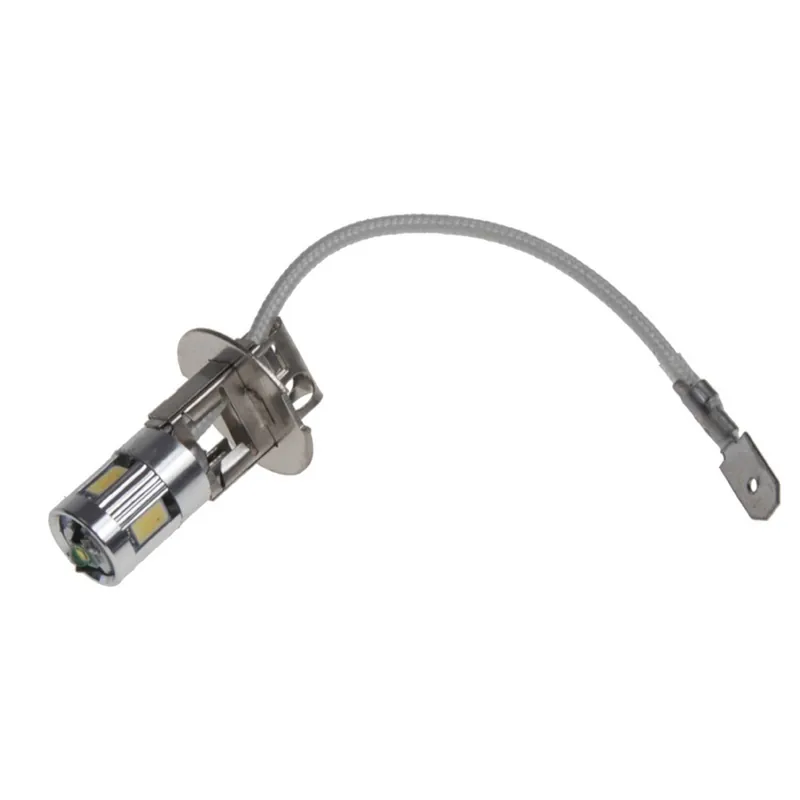 LED autožárovka H3 / 12V - bílá 4xSMD / 1x 3W LED čip (2ks) Vrácení Zdarma