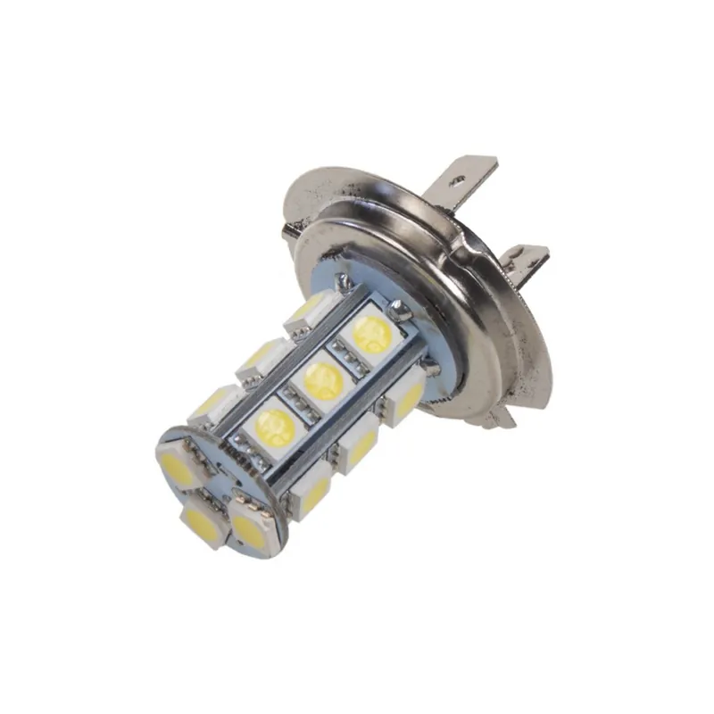 LED autožárovka H7 / 12V - bílá 18xSMD LED (2ks) Finální Výprodej