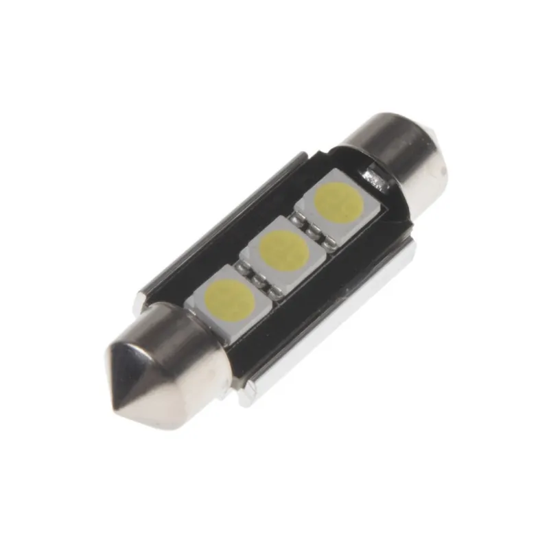 Bezpečná Platba LED sulfid SV8,5/39mm/12V - bílá 3xSMD CanBus (2ks)