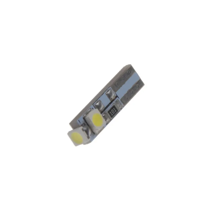 LED autožárovka W2x4,6d / T5 / 12V - bílá 3xSMD CanBus (2ks) Pouze Dnes