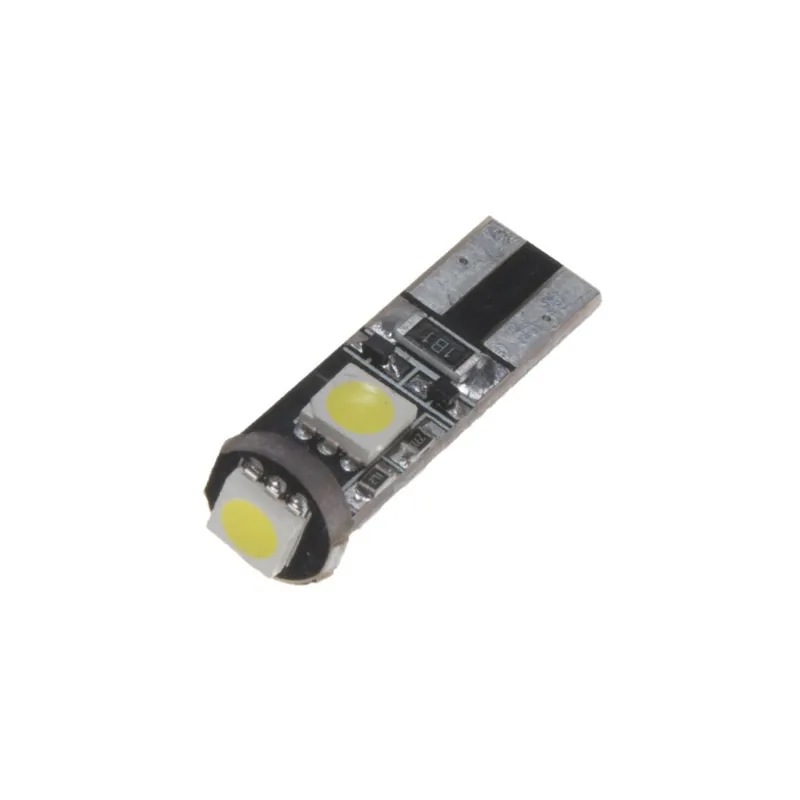 Vrácení Zdarma LED autožárovka 12V/T10/W5W - bílá 3xSMD CanBus (2ks)