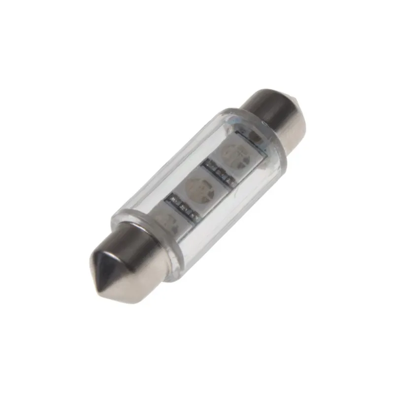 Cenově Výhodný LED sulfid SV8,5 / 39mm / 12V - zelená 3xSMD LED (2ks)
