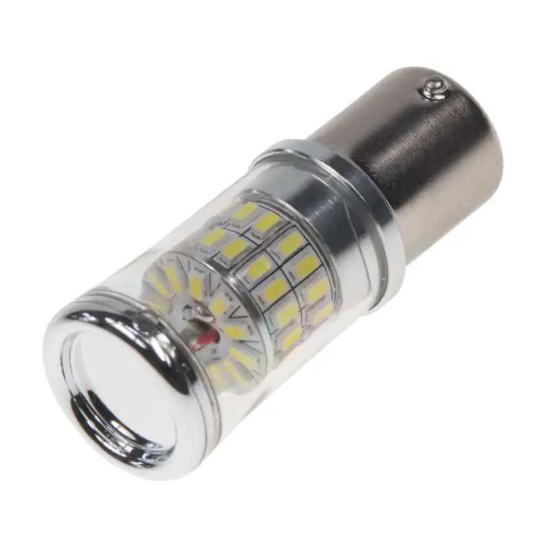 LED autožárovka BA15s / 12-24V - bílá 48xSMD TURBO LED (2ks) Poslední Šance