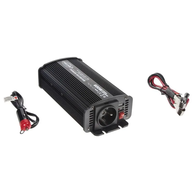 Měnič napětí 24V DC / 230V AC - 600W s USB Akční Cena
