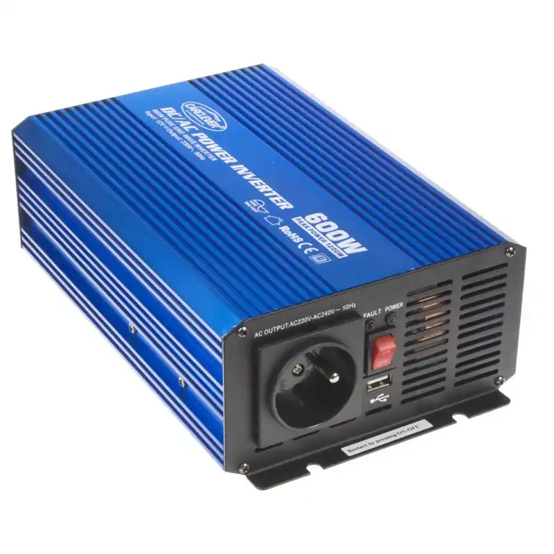 Sinusový měnič napětí 12V DC / 230V AC - 600W Originální