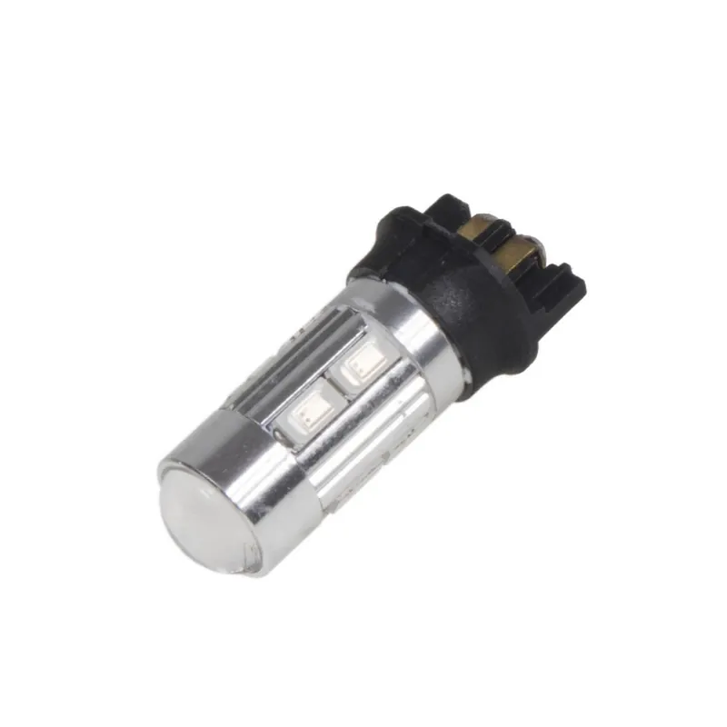 Ověřený LED autožárovka 12V / PW24W - oranžová 8xSMD LED + 3W CREE LED čip (2ks)