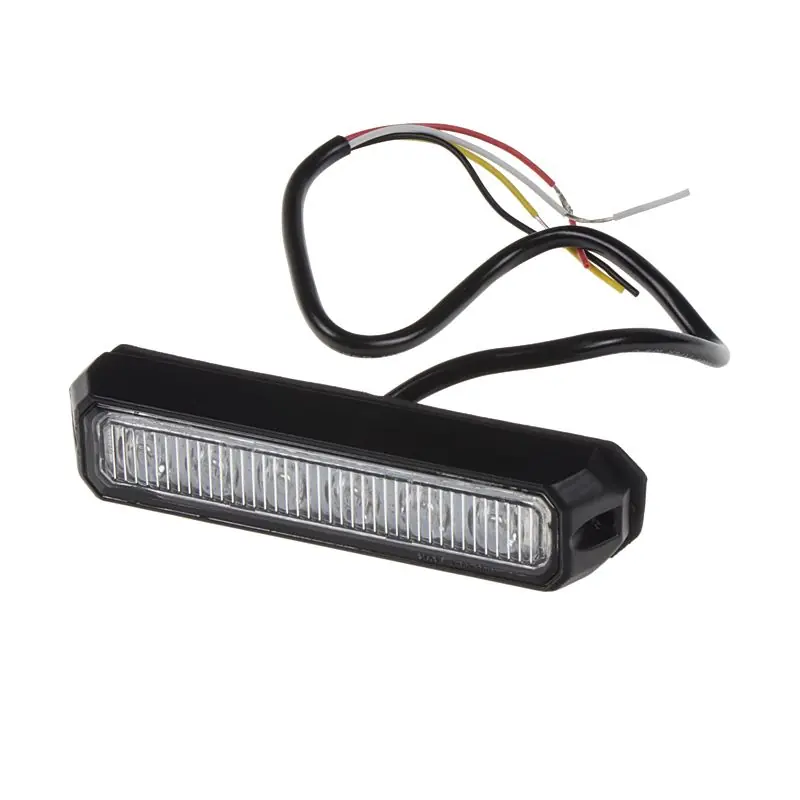 Vrácení Zdarma Výstražné oranžové světlo 12V / 24V - 6x3W LED ECE R65 predátor (128x28x21mm)