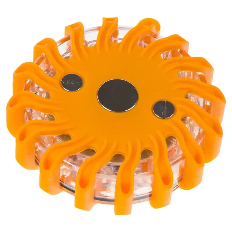 Výstražné světlo - 16x LED oranžové s magnetickým uchycením / vodotěsné (nabíjecí) Koupit Online