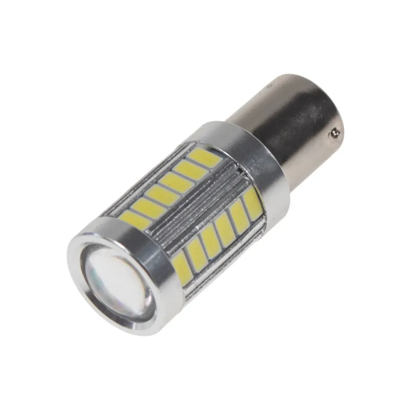 Super Cena LED autožárovka BAU15s - 12/24V bílá 33xSMD LED (2ks)