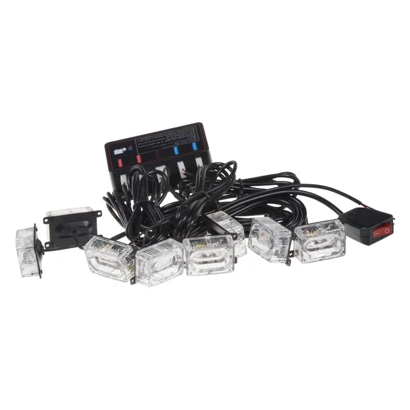LED predátor do mřížky 12V - oranžový 8xLED světlo Tovární Cena