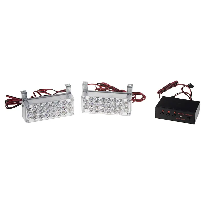 Nová Kolekce Výstražná oranžová LED světla 12V - 22xLED stroboskopy