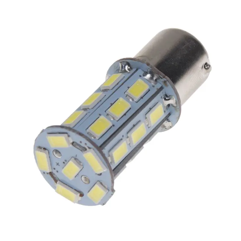 LED autožárovka BA15s/12V - bílá 27xSMD LED (2ks) Nejlepší Volba