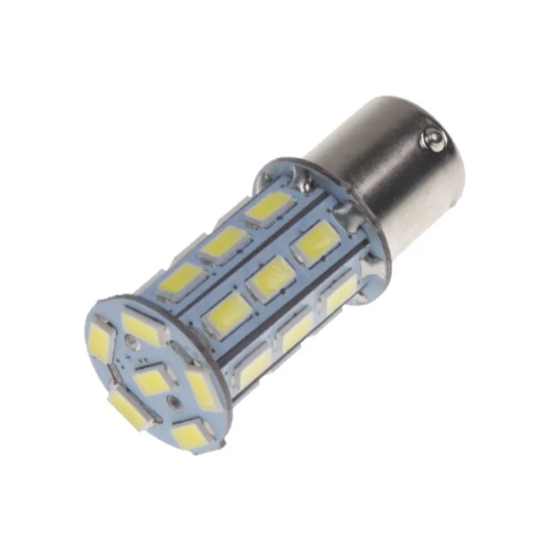Oblíbený LED autožárovka BAU15s / 12V - bílá 27xLED (2ks)