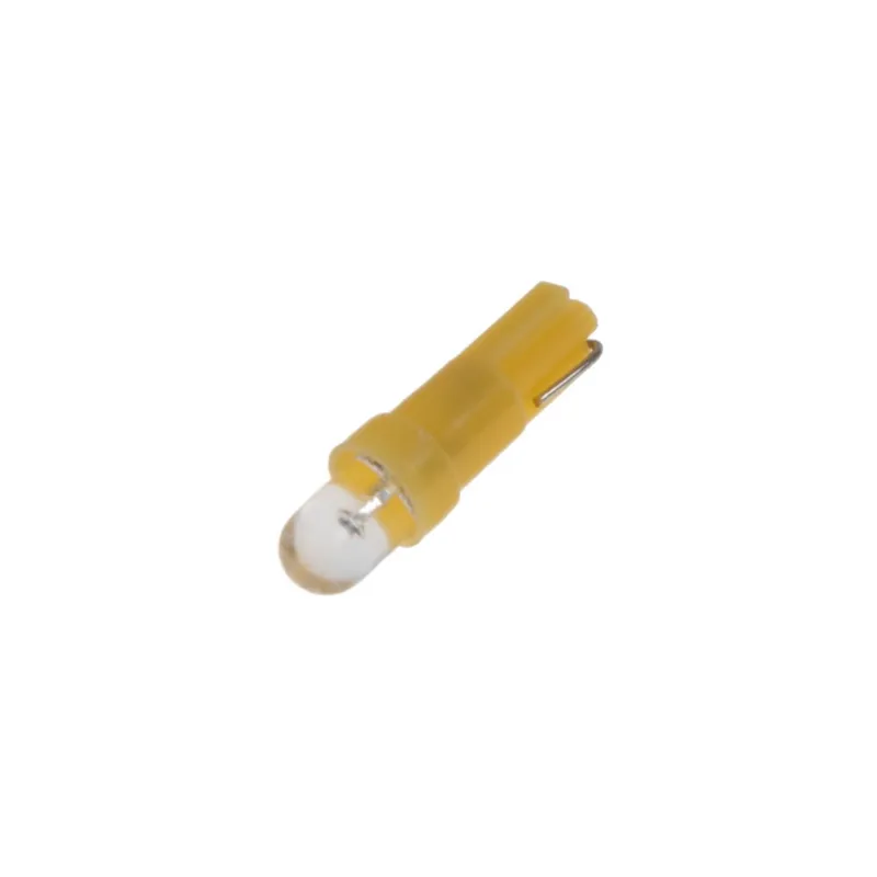 LED autožárovka W2x4, 6d / T5 / 12V - žlutá LED (2ks) Rychlé Dodání