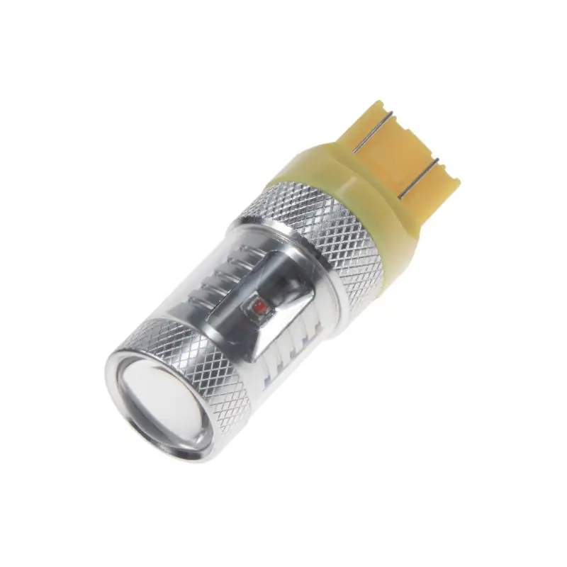 Cenová Bomba LED autožárovka 12-24V / T20 (7443) - oranžová 6 x 5W LED (2ks)