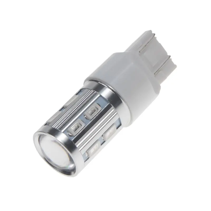 Cenově Výhodný LED autožárovka 12-24V / T20 (7443) - oranžová 12xSMD + 3W LED (2ks)