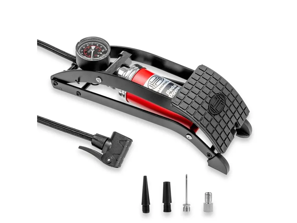 Ověřený Nožní pumpička jednopístová s manometrem 10 BAR HEYNER PEDAL MAX PRO, 215000