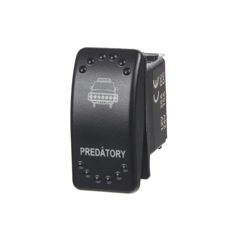 Spínač kolébkový 12V / 24V - PŘEDÁTORY s LED podsvícením (37x21mm) Rocker Vrácení Zdarma
