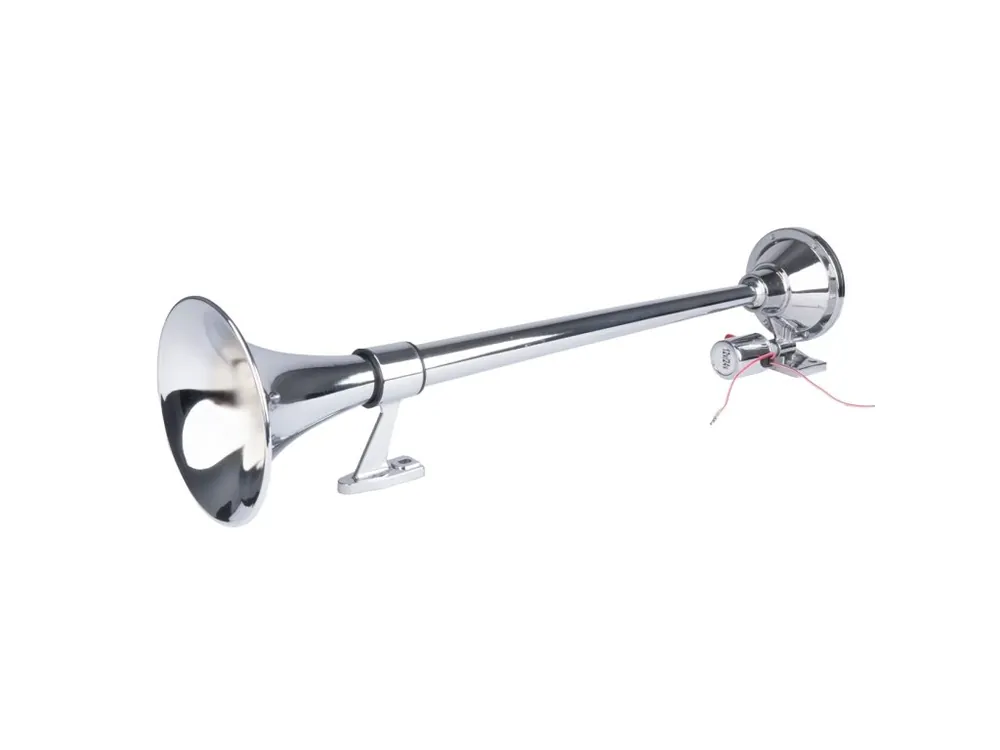 Fanfára kulatá 1 trubka 12/24V, chrom, bez kompresoru 74cm, TAE060 Zlevněný
