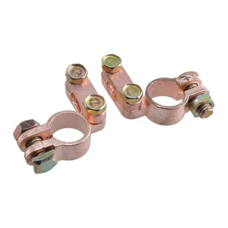 Svorky pro akumulátor 6V / 12V / 24V - 17mm / 19mm mosazné (2ks) Vysoce Kvalitní