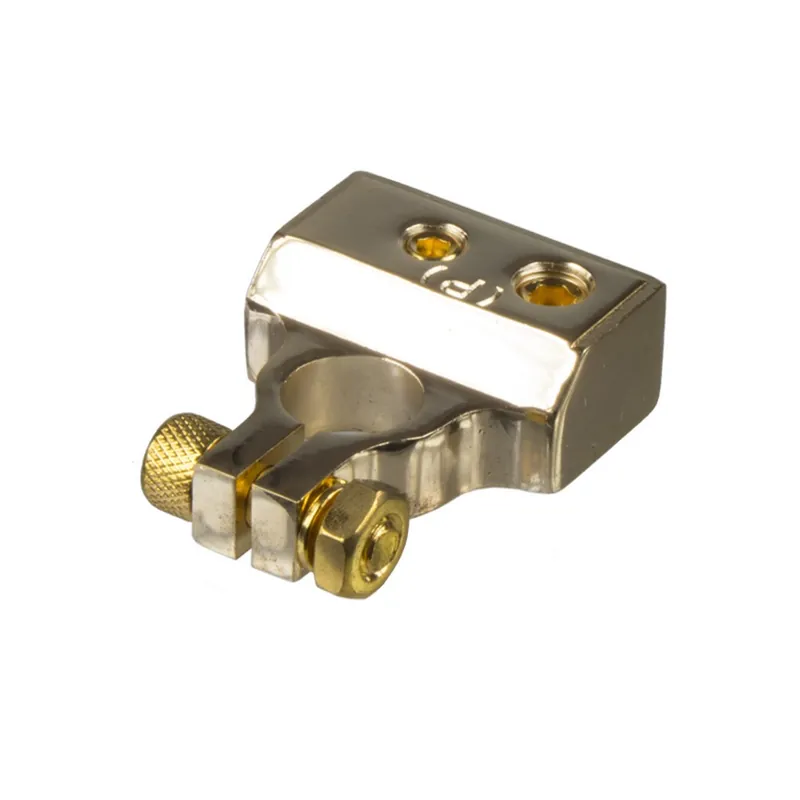 Výhodná Nabídka Bateriová svorka - plusová pozlacená 4x výstup (1x30mm² / 1x20mm² / 2x8mm²)