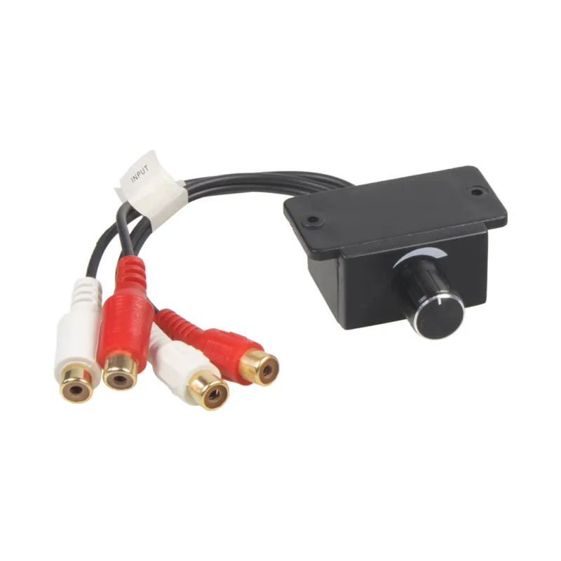 Víkendová Akce Regulátor vstupní úrovně zesilovače - na palubní desku 4x Cinch (53x31x23mm)
