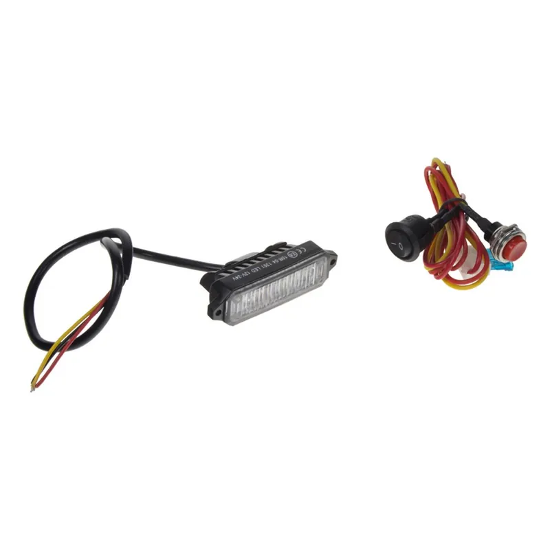 Výstražné LED světlo 12V / 24V - 3x1W oranžový Predátor ECE R10 (65x22x24mm) Ověřený