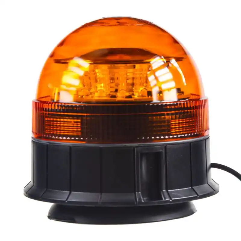 Akce LED maják oranžový 12V/24V - 12x3W LED ECE R65/R10 s magnetem (140x140mm)