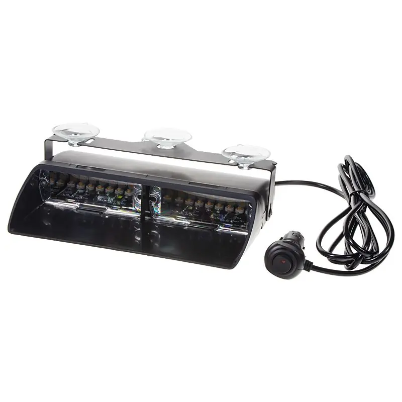 Výprodej Výstražné světlo 12V - 16x3W LED oranžový Predátor (210x42x75mm)