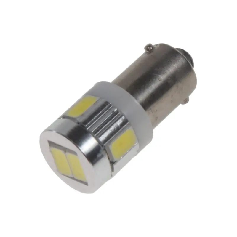 Víkendová Akce LED autožárovka BA9s /12V - bílá 6x SMD5630 LED (2ks)
