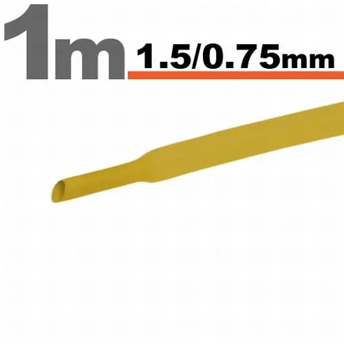 Termobužírka - 1,5/0,75mm žlutá (1m) Ověřený