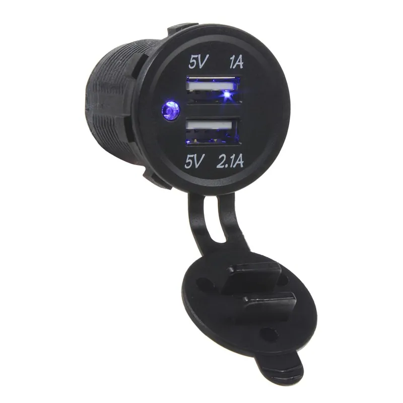 Adaptér 12V / 24V - 2x 5V USB 1A / 2,1A montážní Jen Po Omezenou Doba