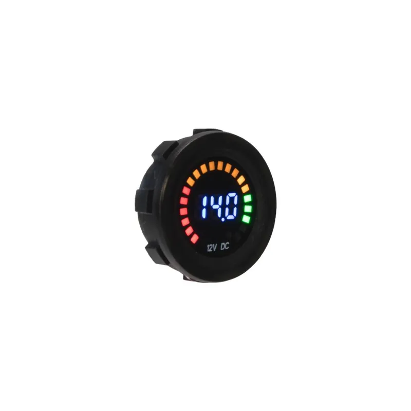 Vysoce Kvalitní Digitální voltmetr 12V - s LCD displejem + LED indikace