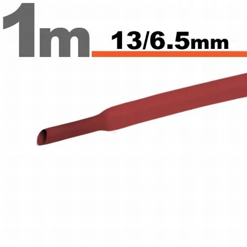 Termobužírka - 13.0/6.5mm červená (10ks) Akce