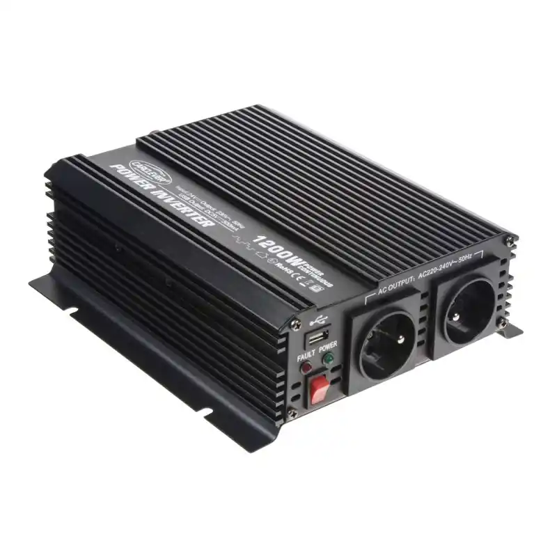 Top Prodej Měnič napětí 24V DC / 230V AC - 1200W s USB