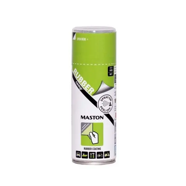Tekutá guma ve spreji - zelená neonová MasRUBBERcomp Neon Green (400ml) Nejprodávanější