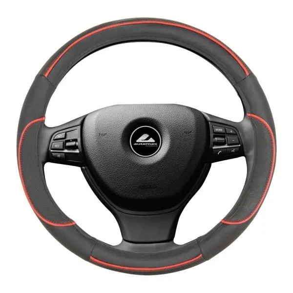 Cenová Bomba Potah volantu - černý s červeným detailem 37-39cm