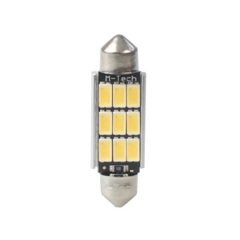 Objednat Nyní LED sulfid 36mm / 12V - bílá 9xSMD LED5630 (2ks) M-Tech Warm White PLATINUM