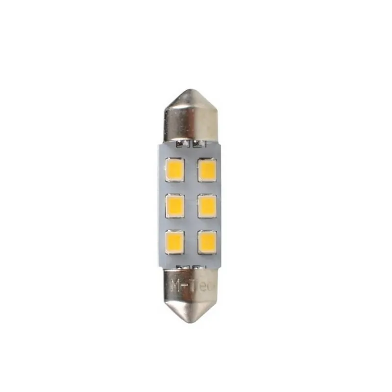 LED sulfid 36mm / 12V - bílá 6xSMD LED3528 (2ks) M-Tech Must-Have