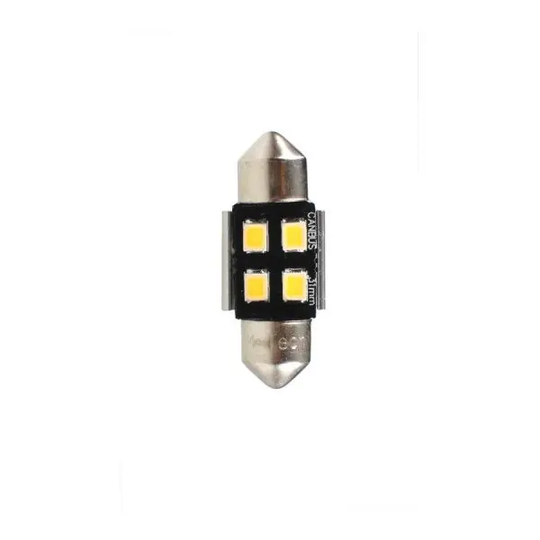 LED sulfid 31mm / 12V - bílá 4xSMD LED2835 CANBUS (2ks) M-Tech Vrácení Zdarma