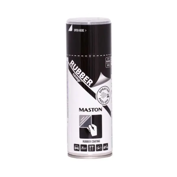 Tekutá guma ve spreji - černá pololeskla MasRUBBERcomp (400ml) Nejlepší Cena