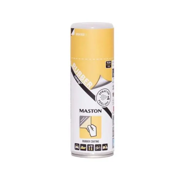 Tekutá guma ve spreji - žlutá MasRUBBERcomp Yellow (400ml) Ověřený