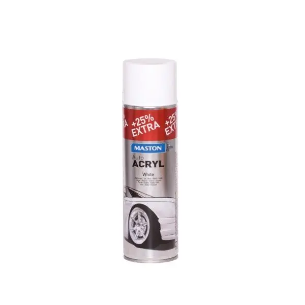 Barva ve spreji - bílá MasAutoACRYL Sprej White (500ml) Vrácení Zdarma