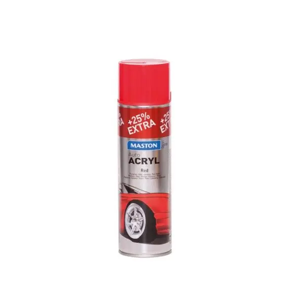 Barva ve spreji - červená MasAutoACRYL Sprej RED (500ml) Značkový