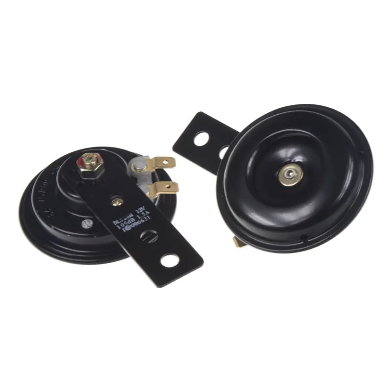 Diskový klakson 12V - 370/450Hz, 45dB, vysoký/nízký tón 65mm (2ks) Sezónní Sleva