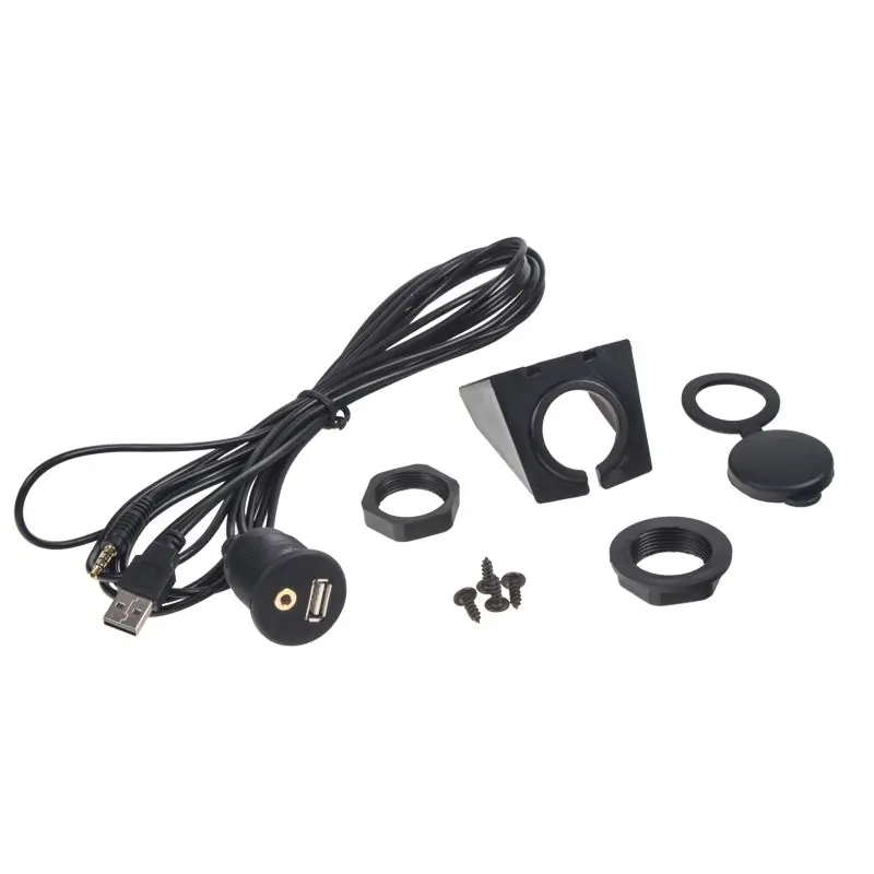 Adaptér USB/AUX - s panelem na palubní desku (1,5m) Nejlepší Volba